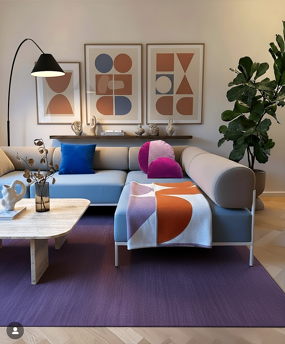 Magenta Geometric Cluster