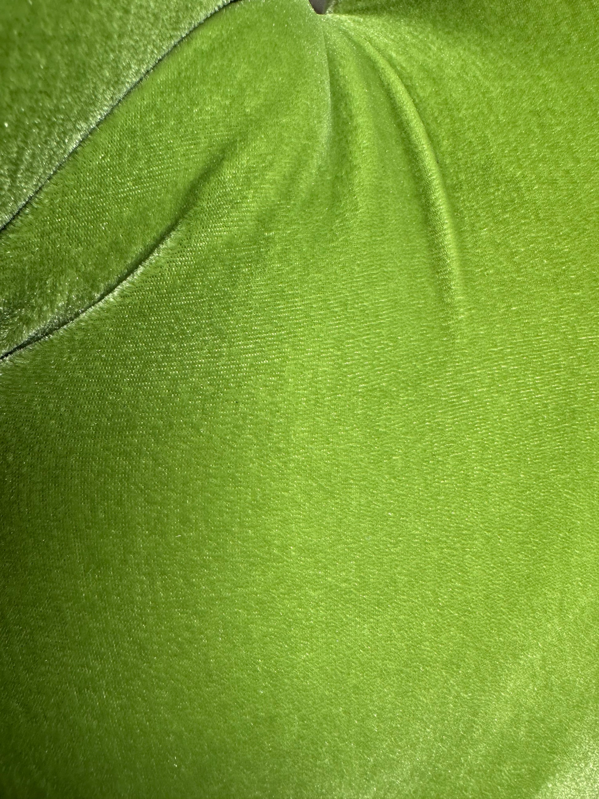 Peridot green archive velour velvet soft sculpture handmade in Sydney — OOOW